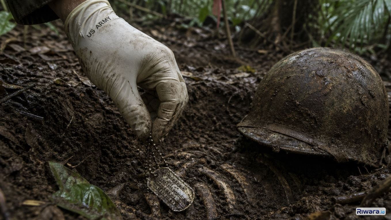 Ilustrasi pencarian jasad prajurit dibuat dengan bantuan ChatGPT AI
